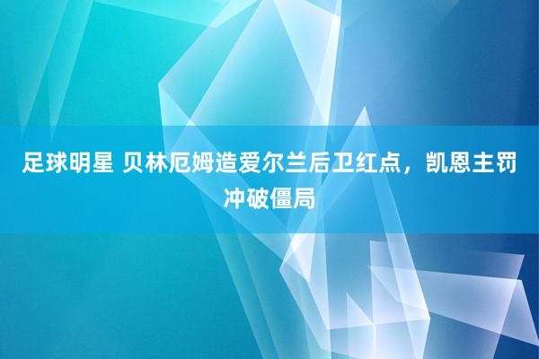 足球明星 贝林厄姆造爱尔兰后卫红点，凯恩主罚冲破僵局