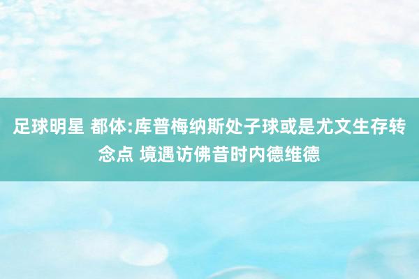 足球明星 都体:库普梅纳斯处子球或是尤文生存转念点 境遇访佛昔时内德维德